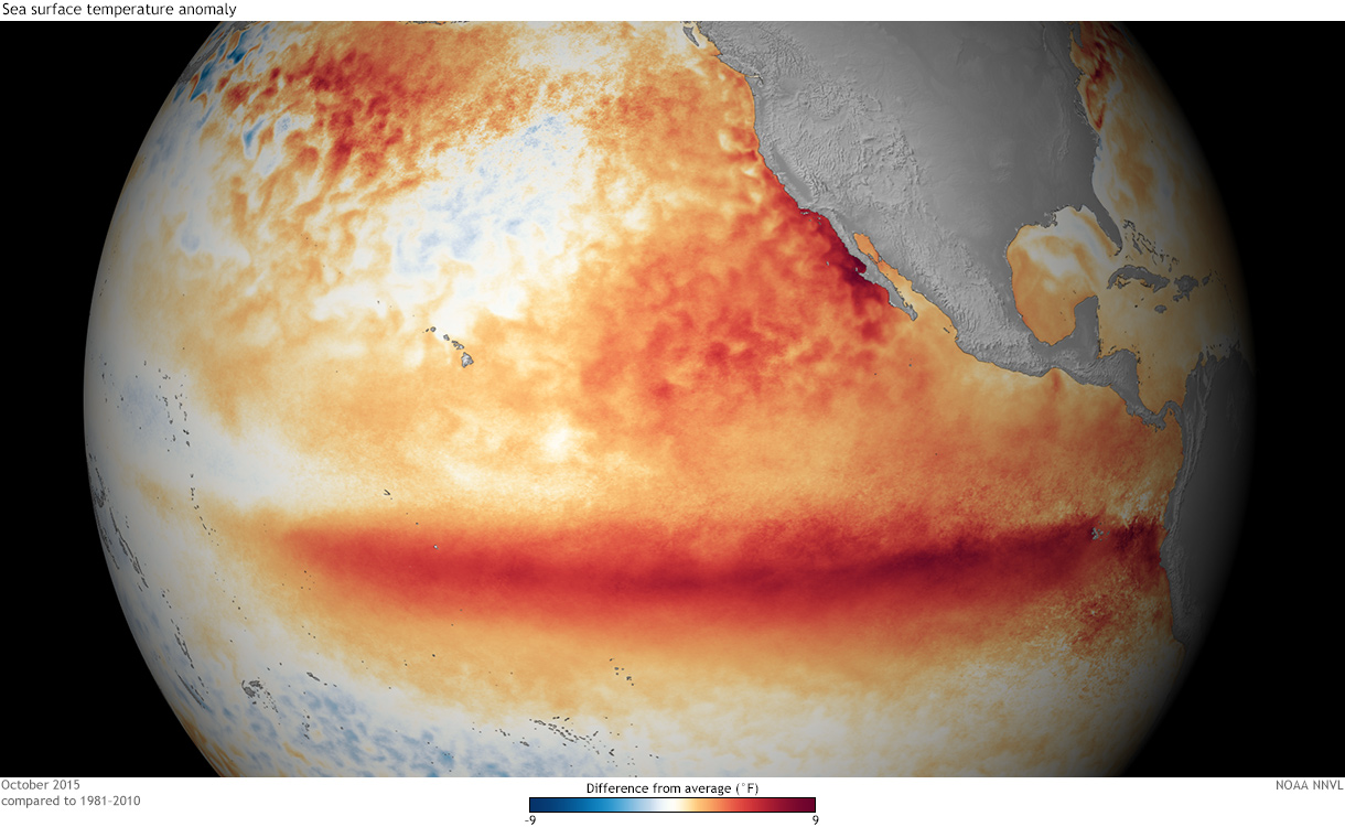 El Niño : l’OMM prévoit un pic record en décembre et une poursuite jusqu’en février 2027